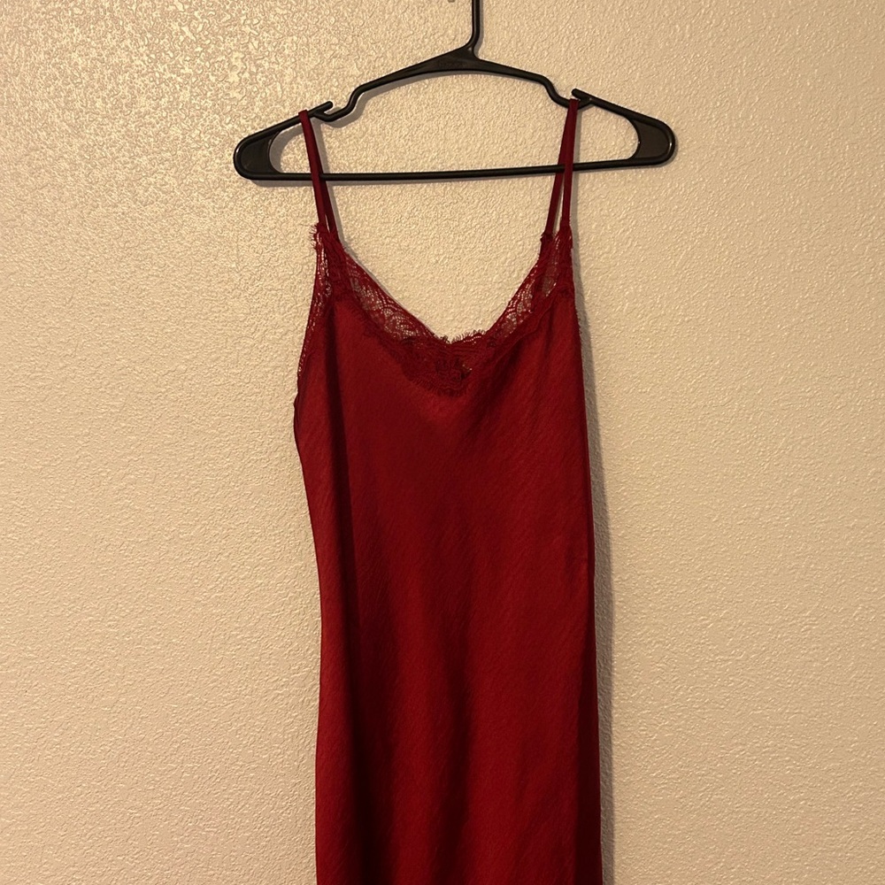 Forever 21 Red Lace Trim Chemise